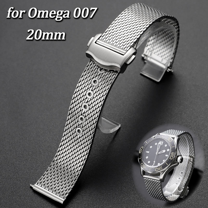 20mm roestvrijstalen mesh horl - Omega Watch Seamaster recensie en prijs
