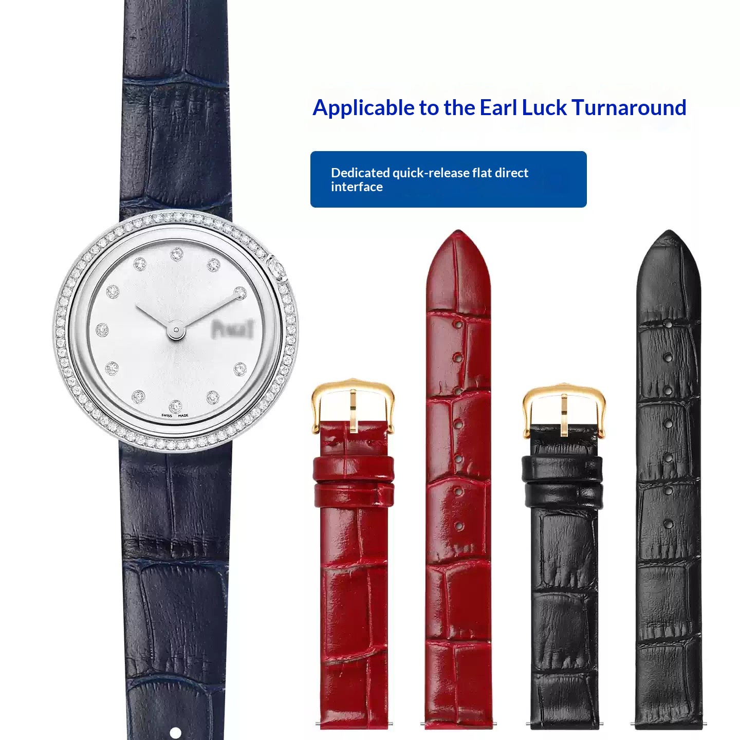 Echt lederen horlogeband voor  - Leather Strap Quick Release recensie en prijs