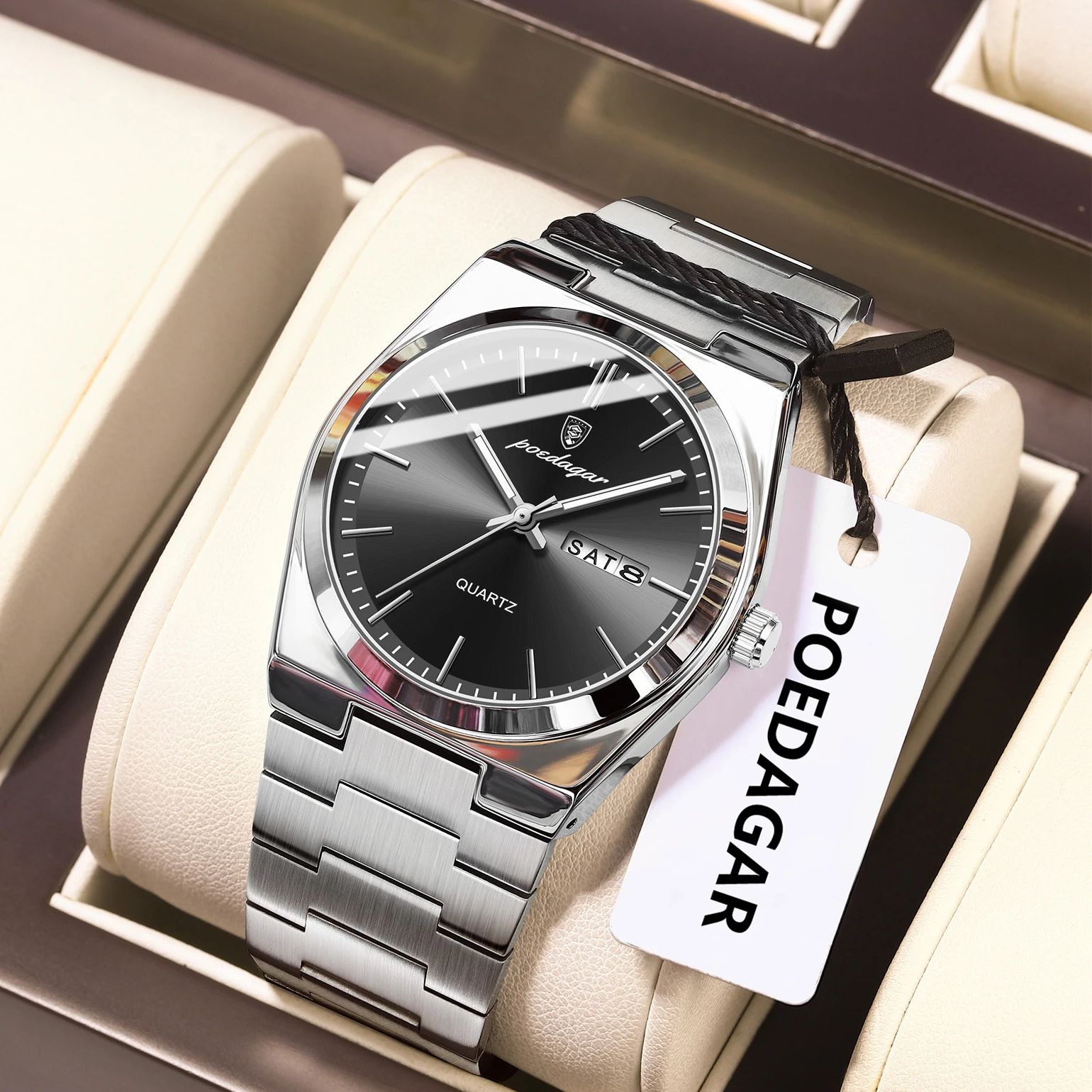 POEDAGAR Luxe heren quartzhorl - Patek Philippe Watch Nautilus recensie en prijs